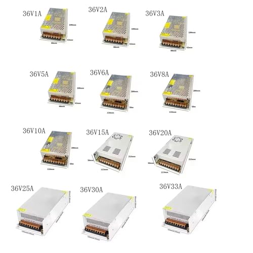 Fuente de alimentación conmutada de 12V y 24V para tiras LED de 100W 5