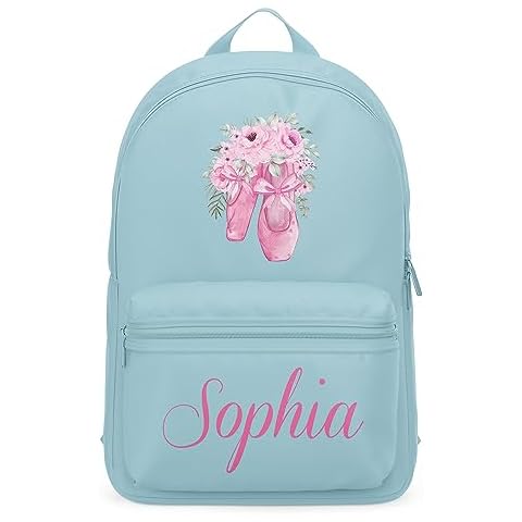 Personalised Floral Ballet Mini Backpack for Girls Cover