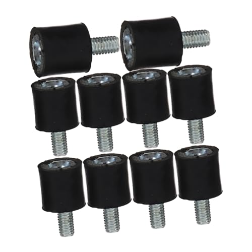 MUCKLILY Round Rubber Screw Anti-vibration Pad Isolator for Car Equipment Mount