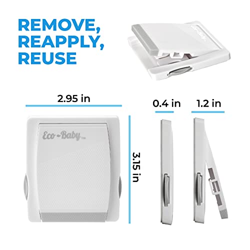 Eco-Baby Sliding Door Lock, 4 Pack Child Proof Safety Window Locks For Glass Doors (Grey) #TOP7