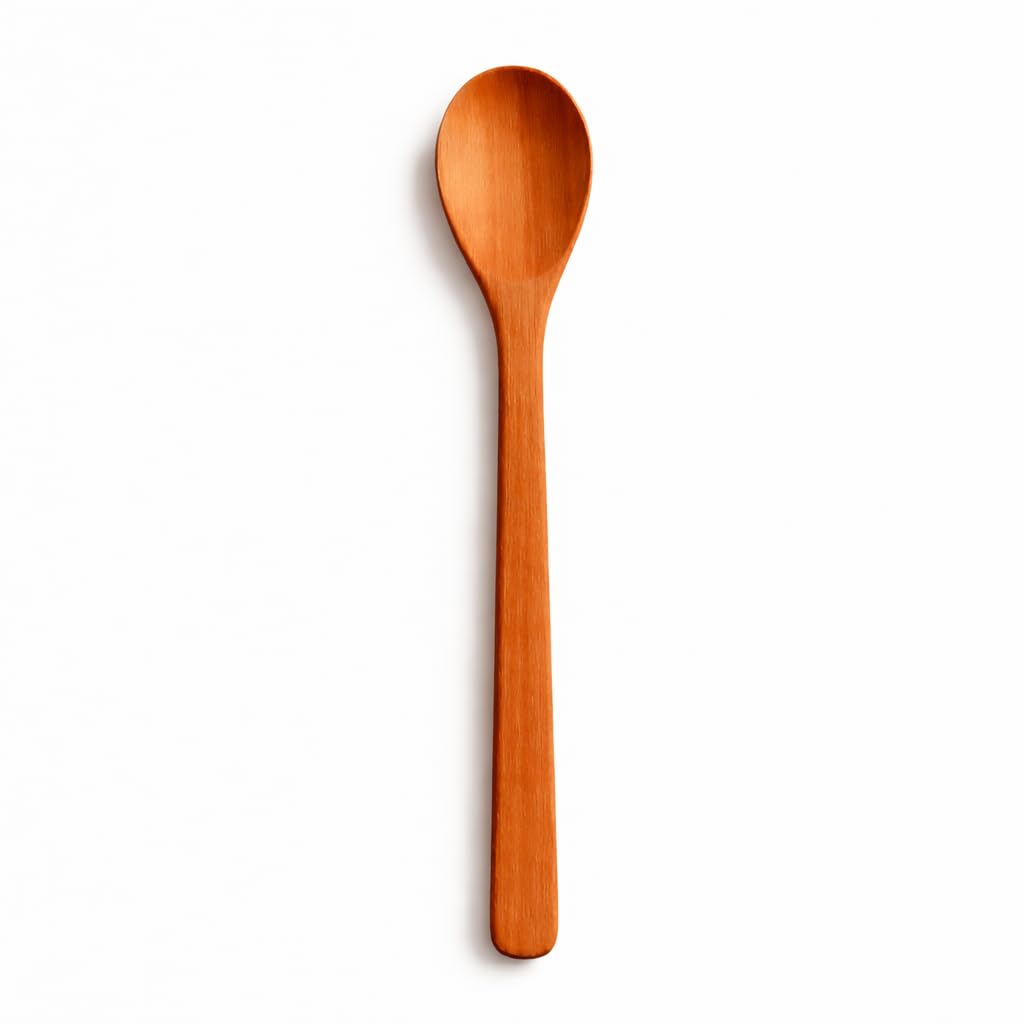 Colher de Pau Premium, Madeira Maciça, Cabo Ergonômico, 31cm ou 26cm, Para Panelas