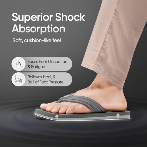 Image of Frido Cloud Comfort Slippers for Women & Men | Available in 2 Options- Arch Support & Without Arch |Orthopedic Soft Home Chappal Unisex Slipper, House Slipper with Anti-Skid Sole for Home Use & Casual