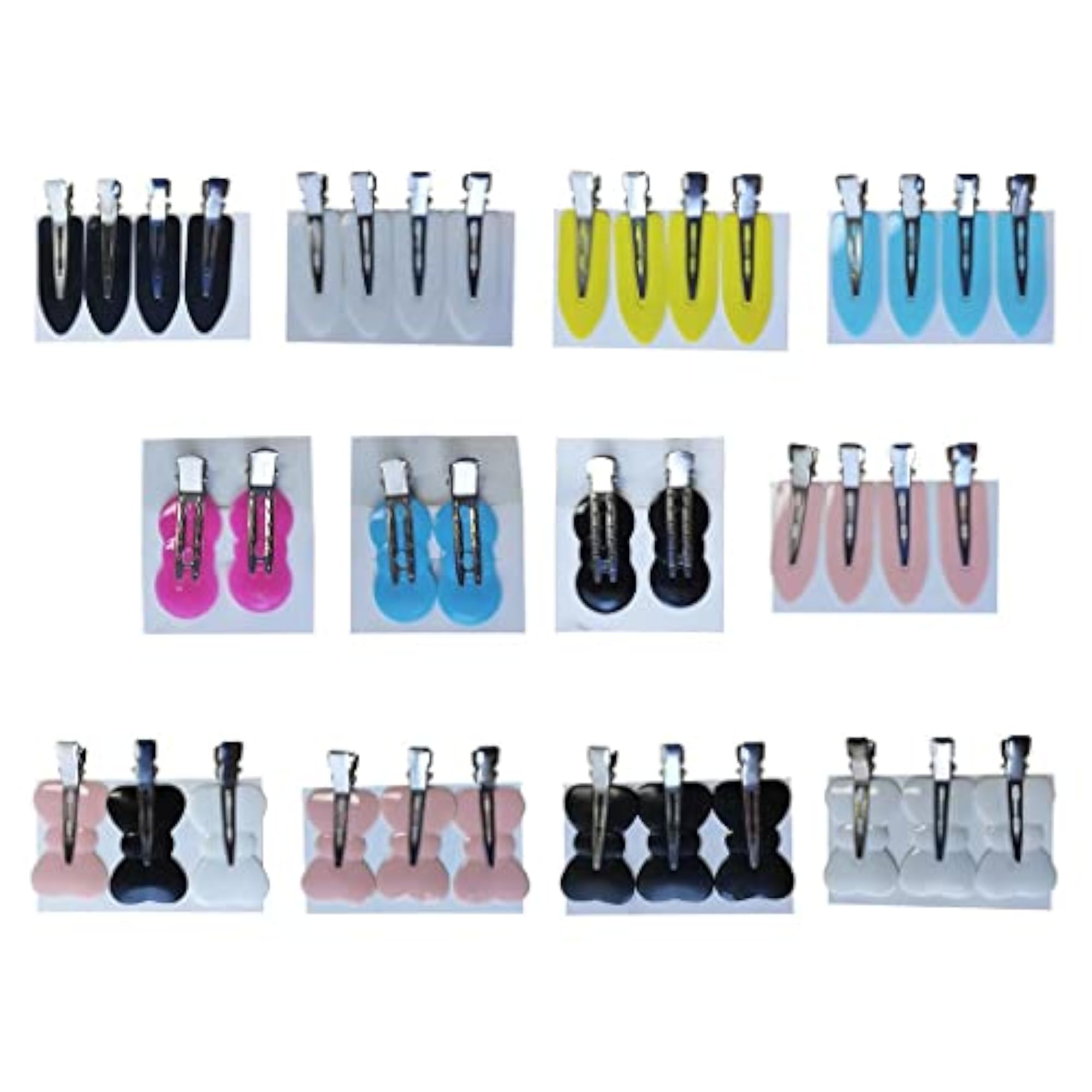 4Pcs No Bend Seamless Curl Pin Hair Clips for Makeup