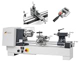WABECO Drehmaschine D2000 H20 mit Frästisch und Maschinenschraubstock 1,4 kW Spitzenweite 350 mm Made in Germany