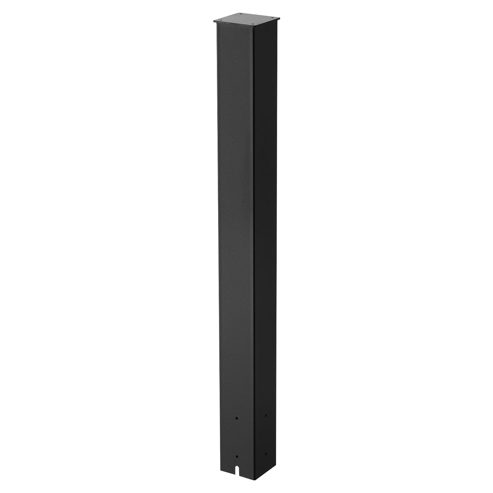 VEVOR Poteau de Boîte aux Lettres, 109,4 x 11 x 11 cm, Support de Boîte aux Lettres Encastré en Acier à Revêtement de Poudre, Kit Poteau Métallique Robuste, pour Usage Résidentiel d'Extérieur, Noir
