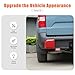 Daeiclru Car Rear Bumper Cover Trim Compatible with Ford Maverick 2022 2023 2024 2025, Left Side and Right Side Rear Bumper Protector Guard Exterior Accessories (Red)