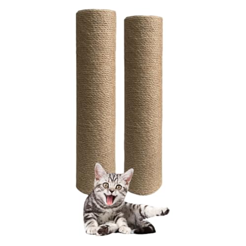 2本 キャットタワー 交換用ポール 交換支柱猫 ーつめとぎ 猫 爪とぎゲージ つめとぎ ねこ 爪研ぎ 爪とぎ (直径6CM,40CM)