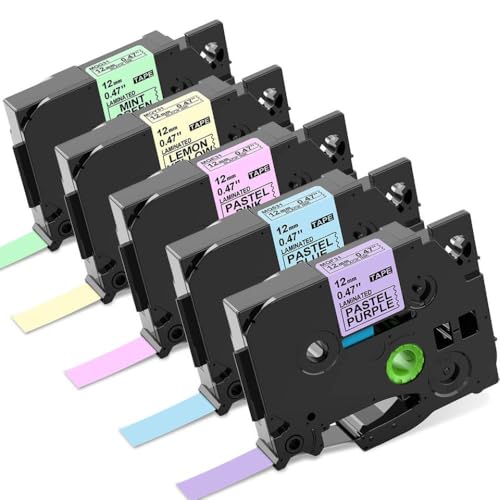 5PCS 12mm�p�X�e���s���N���~�l�[�g���x���e�[�vTZE-231 MQF31 MQP531 MQE31 MQY31 MQG31�pPT-H100���x���v�����^�[