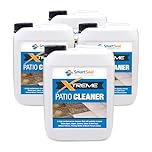 SmartSeal Patio Cleaner Xtreme - 4 x 5L - Powerful Black Spot Remover Patio Cleaner & Rapid Mould Lichen and Algae Remover for Cleaning Stone Paving, Concrete, Sandstone, Porcelain, Slate & Granite