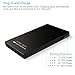 Attom Tech Dual USB Output Super Slim Power Bank Ultra Thin, 3000mAh Portable Charger Mini External Phone Battery Pack Small Dual Outlet, Emergency Phone Power Backup (Black)
