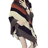 [アズルテ] ポンチョ ケープ ストール レディース ファッション 春 秋 冬 ストールマント 通勤 通学 日常 お出掛け オシャレ 可愛い 女性用 春物 秋物 冬物 茶色 白色 アウター 防寒 91 カーキ