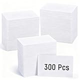 300pcs Blank PVC Cards,White Plastic ID Cards,CR80 30 Mil Business Card Blanks for Photo ID Badge Printers
