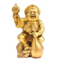 Amazon.co.jp: 開運七福神 銅製 大?天 開運 七福神 大黒天様像 開運