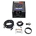 MaxTow Double Vision 60 PSI Turbo Boost Gauge Kit - Includes Electronic Pressure Sensor - Black Gauge Face - Blue LED Illuminated Dial - Analog & Digital Readouts - for Diesel Trucks - 2-1/16