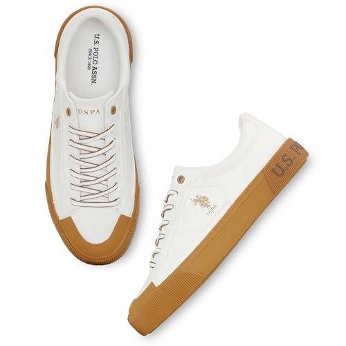 U.S. Polo Assn. USPA | Ruben 3.0|Stylish Casual Sneaker Shoes for Man Off White