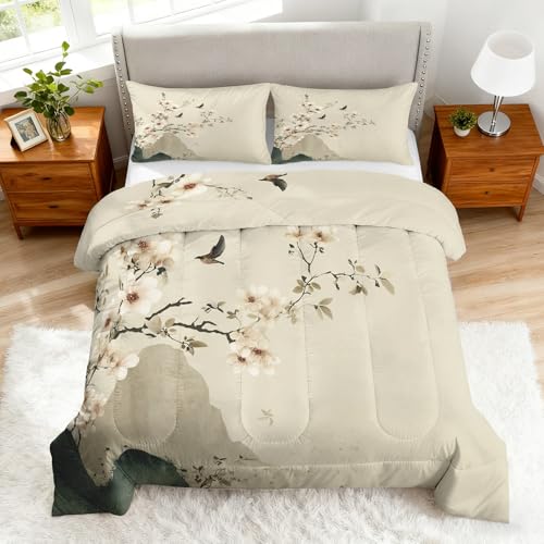 Asian Comforter Queen Size 3-Piece Set