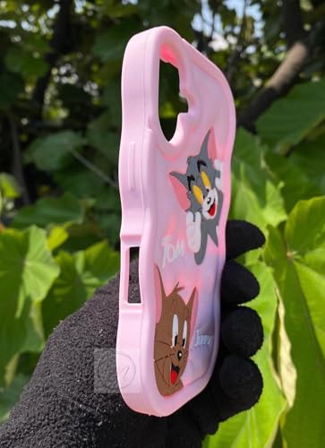 Image of MIDOS Back Cover Compatible with iPhone 17, 3D Soft Silicone 3D Cute Cartoon Full Protective Case for iPhone 17 (Baby Pink)