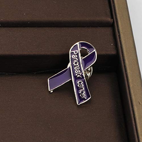 CENWA Pancreatic Awareness Gift Pancreatic Purple Ribbon Pin Pancreatic Enamel Cancer Support Jewelry3