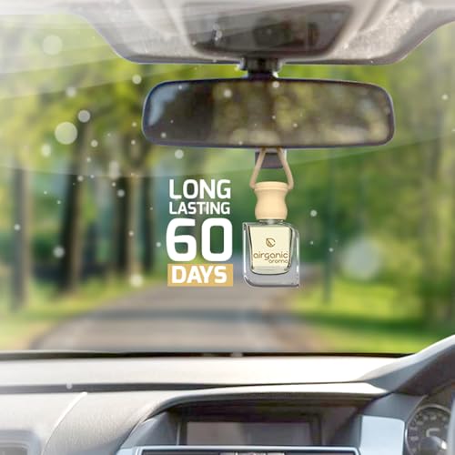 Image of Airganic Aroma Swing - Pack of 4 - Combo: Blue Aqua, Black Amber, Anti Tobacco & Lavish Green Car Perfume | Aroma Essential Oils in Glass Bottle with Wooden Diffuser Lid | Car Accessories 2025
