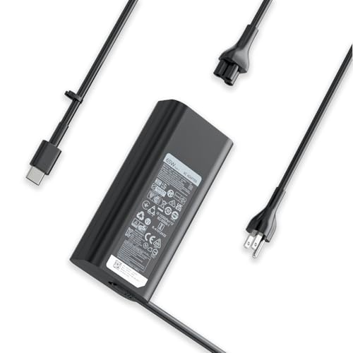UEXYUI USB Type C 65W AC Adapter Charger Compatible with DELL Laptop, Venue 11 Pro Chromebook 13 Latitude Rugged Extreme Vostro 13 WMDHR T3JDJ XPS 12 13 9305 9310 2in1 Power Supply Cord