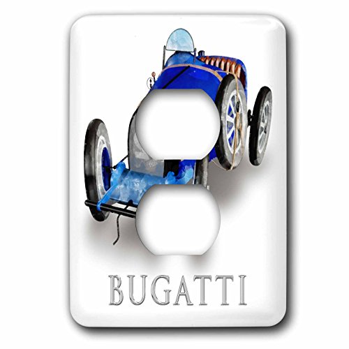 Bugatti voiture de course cadeau idéal pour passionné auto 3dRose