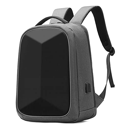 Sac à dos d'affaires Oxford gris M avec port USB de recharge étanche