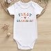 Guzcadun First Grandbaby Baby Bodysuit pregnancy announcement for grandparents white 0-3 Months