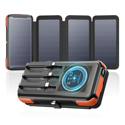 49800mAh Solar Charger Power Bank with Built-in 3...