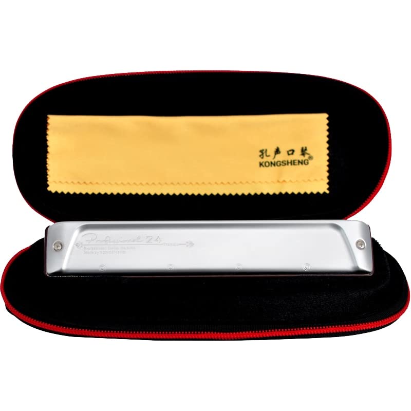 Harmonica Clé harmonica vibrato C24 trou harpe phosphore bronze anches ABS Comb instrument série professionnelle - Les Beatles, Paul McCartney, John Lennon, RIngo Starr, George Harrison Harmonica Clé harmonica vibrato C24 trou harpe phosphore bronze anches ABS Comb instrument série professionnelle – Image 6