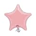 Lot of 10 Pastel Pink Star Shape Foil Mylar 19" Balloon Birthday Party Decor