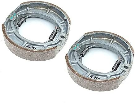 for Suzuki PE175 1978-1979 TS185 1974-1981 1975 1976 1977 1978 1979 1981 B120 1971-1977 Front Rear Brake Shoes Set with Springs (Color : Front Brake Shoe)