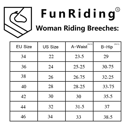 Funriding Women's Horse Riding Silicone Grip Full Seat Breeches | Midrise Waist With Front Pockets (Beige, 26) #TOP6