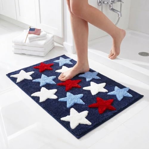Avanti Linens - Patriotic Bathroom Rug 20x30, Soft, Non-Slip & Quick Dry