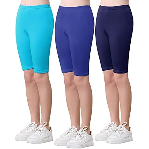 Adorel Mädchen Shorts Baumwolle Kurz Sommer Hose Radlerhosen 3er-Pack Ruhiger See 152-158 EU Cover