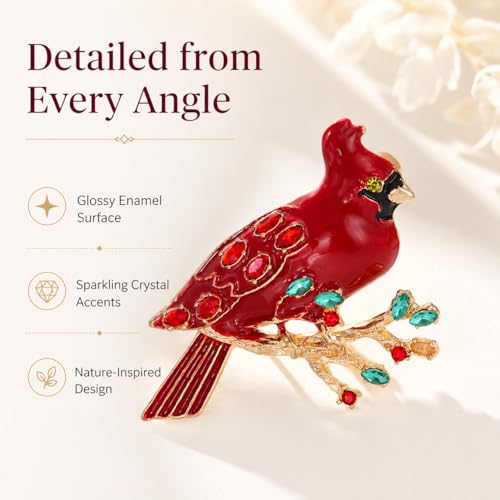 Image of Animal Brooch for Women Zirconia Rhinestone Abalone Shell Animal Lapel Pin Christmas Birthday Holiday Gift for Wife Mother Girlfriend Daughter