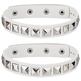 Large utilisation:parfait pour les concerts punk, événements gothiques, fêtes costumées, et festivals de rock, ces bracelets manchette en cuir sont idéaux pour les costumes d'Halloween, événements de cosplay