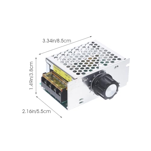 Regulador de voltaje de 4000w con carcasa de aluminio para control de iluminación y ventiladores 2