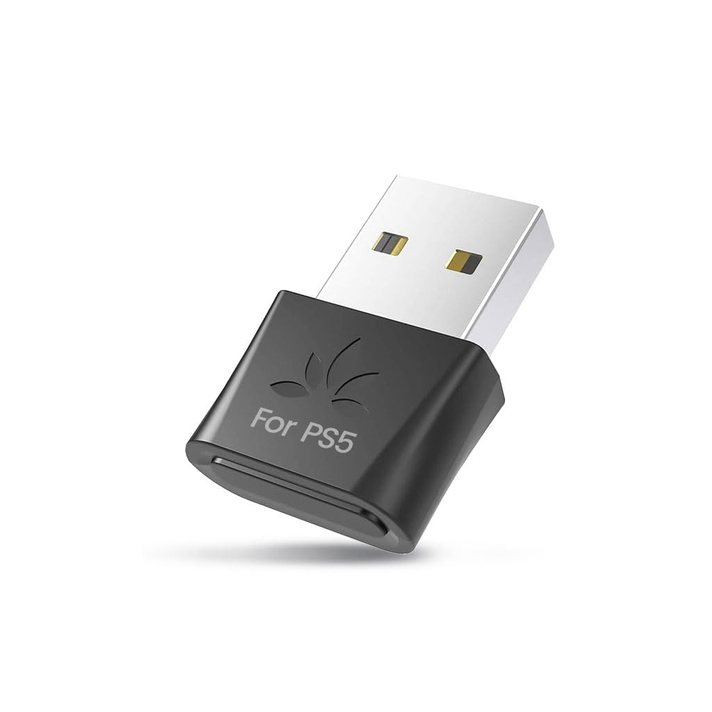 Avantree DG80-Gaming - Adaptador Dongle USB Bluetooth 5.3 para PS5 y Consolas de Juegos, con aptX-Adaptive y Baja latencia, Transmisor de Audio Inalámbrico para Bluetooth Auriculares y Audífonos