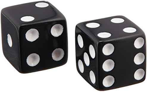 CHH 2500P-BLK Black Dice Recreational Game Equipment Accessory with White Pips