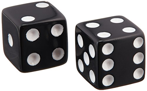 CHH 2500P-BLK Black Dice Recreational Game Equipment Accessory with White Pips