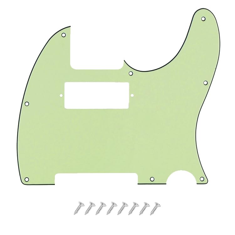 Pickguard Tele 8 trous HH pour installer des micros humbucker sur guitare mexicaine ou US