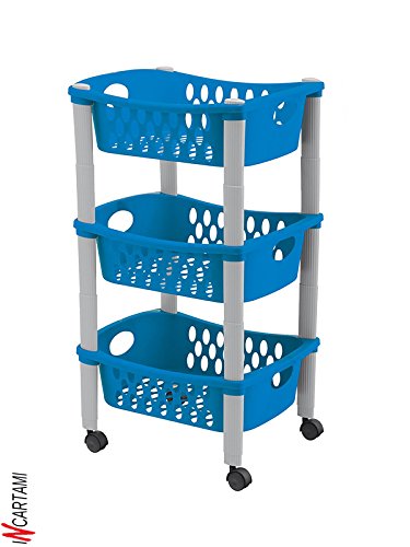 Stefanplast Carrello da cucina a 3 Piani Otello in colori assortiti - 5