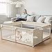 Mloong Large Baby Playpen for Toddler - 69×59in Babies Play Pen Playard Active Center Beige
