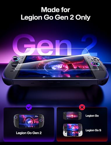 Image of JSAUX 2-Pack Ultra HD Screen Protector for Lenovo Legion Go Gen 2 | Guiding Frame & Tool Kits Included, 9H Tempered Glass, Full Coverage, Scratch-Resistant, Anti-Fingerprint