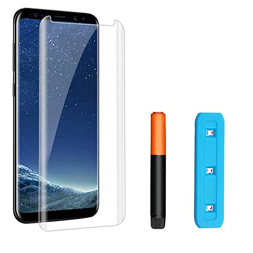 Cristal Templado Para Samsung Galaxy S9, Protector De Pantalla, Vidrio Templado, Kit UV, 3D Curvo Para Samsung Galaxy S9 Cover