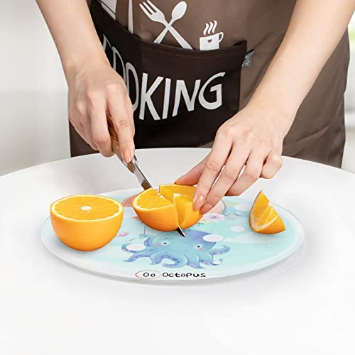 Planche de cuisine Pieuvre 20 cm au design authentique pour fruits et viandes - 8