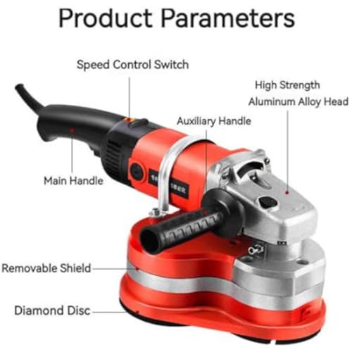 Lijadora de pared para hormigón y mármol con discos incluidos 5