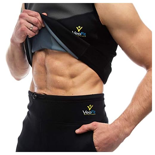 VeoFit Chaleco Sauna Hombres Camiseta de Compresion Hombre para Perder Peso y Eliminar liquidos et Grasas Corporal Tamaño XXL – Ofertas : Guía para Estar en Forma y Bolso para Transporte