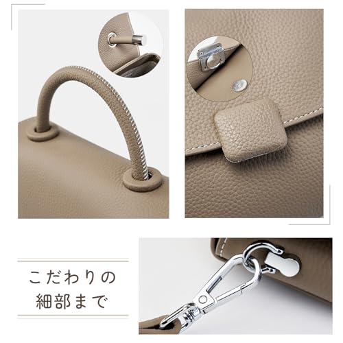 MFFOR ショルダーバッグ 本革 レディース 2way ハンドバッグ 斜め掛けバッグ ミニショルダー 軽量 コンパクト カジュアル シンプル おしゃれ 斜め掛け 肩掛け 手持ち 人気 通勤 の商品画像 5