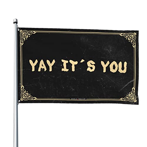 Drapeaux amusants Yay It's You drapeaux drôles pour chambre gars garçons 152 x 244 cm
